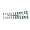 thumbnail image 1 of 24 Pieces False Nails Glitter Square Pattern Press on Artificial Nail Tips Elegant Full Wrapping Beauty Kit Manicure Decoration white, 1 of 5