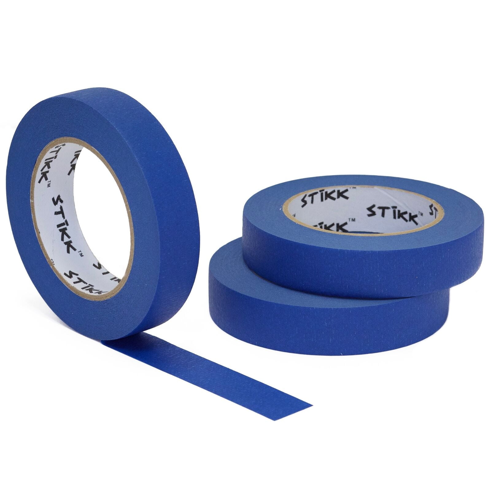 3 pack 1" inch x 60 yard rolls STIKK Sky Blue Painters Masking Tape 24mm x 55m 