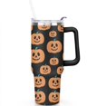 thumbnail image 2 of Happy Halloween Tumbler with Handle Insulated Coffee Mug 40 oz Coffee Travel Mug for Drinking Coffee Water Wine Ideal Gift for Husband Son Dad, 2 of 7