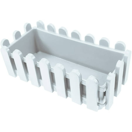 ALEKO PP320WH White Thermoformed Picket Fence Nursery Plastic Garden Seedlings Pots for Plants and Flowers