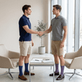 thumbnail image 7 of Loritta 6-Pack Men Dress Socks, Crew Socks for Men Casual Cotton Breathable Soft Business Solid Men Socks Size 6 9 Multicolor, 7 of 7