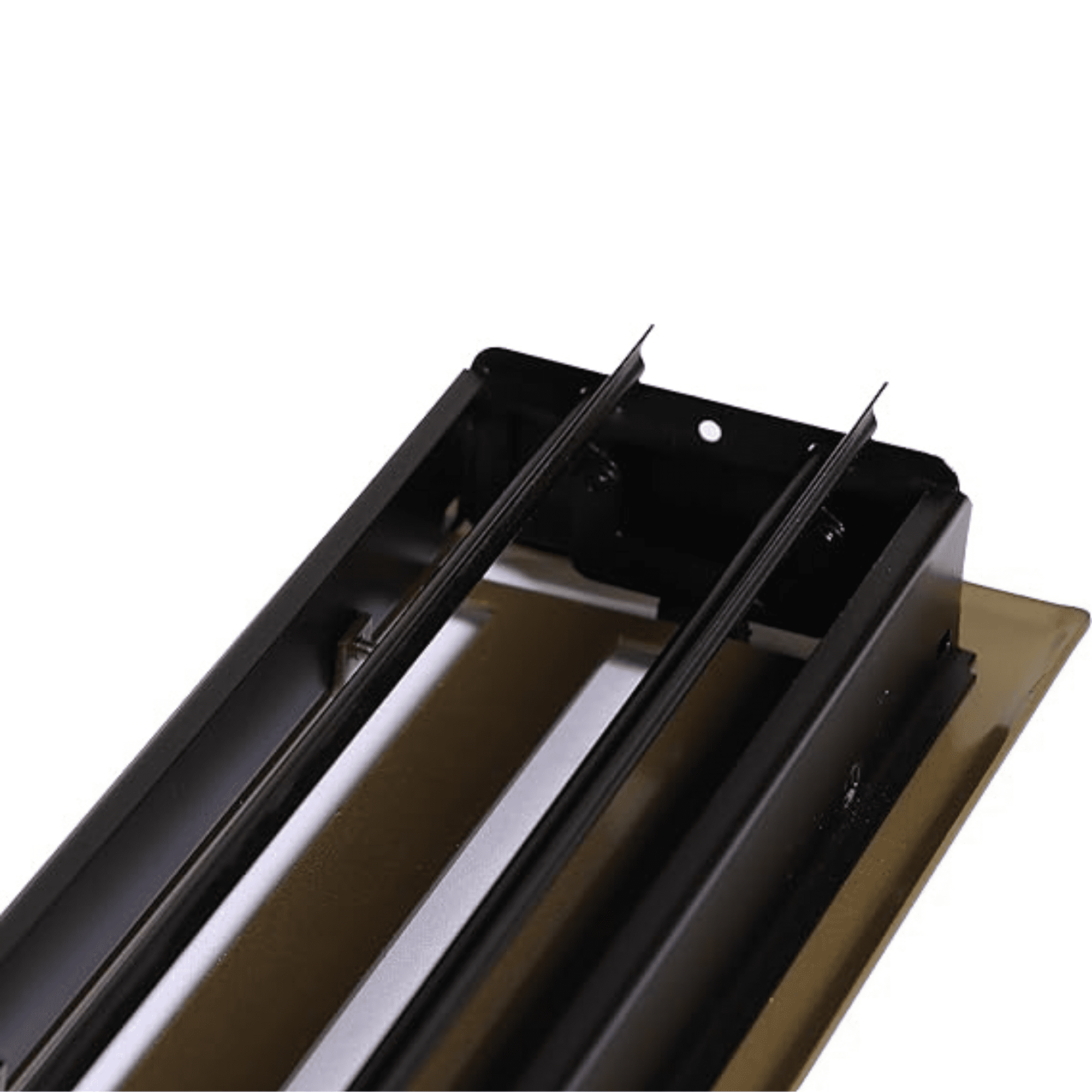 Steel Vent Cover 4"x10" All Metal Modern Floor Register By Caststo, Model- SM Express (Gold)