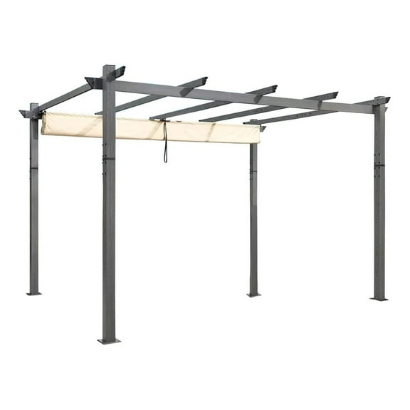 Replacement Canopy Top Cover Compatible with ZYMPG1013 Pergola, DOMI 10x13 Pergola, Kozyard 10x13 Pergola and Universal to Most 10' x 13' Retractable Pergolas - Riplock 350