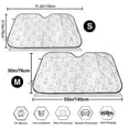 thumbnail image 3 of Fotbe Heart Rabbit Car Windshield Sunshade | Sun Visor Protector Front Window Shade, Keeps Out UV Rays, Keeps Your Vehicle Cool-Medium, 3 of 7