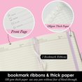 thumbnail image 3 of HSHDLDF Purple Small Notebook Journal with Pen Mini Small Leather Journal for Women Note Book College Ruled Small Note Pad Pocket Size for Work Note Taking Organization, 3 of 7