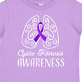 thumbnail image 4 of Inktastic Cystic Fibrosis Awareness with Ribbon and Lungs Boys or Girls Toddler T-Shirt, 4 of 5
