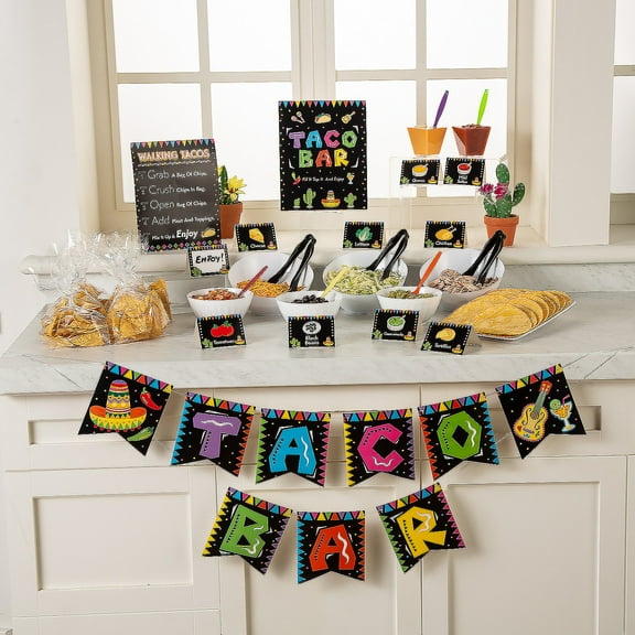 Taco Bar Decorating Kit - 24 pieces
