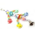 thumbnail image 5 of SPRING PARK Acrylic Bird Chewing Toy with Bell, Parrot Cage Bite Toys Multicolored Beads Bird Parrot Toys for Small and Medium Parrots and Birds, 5 of 5