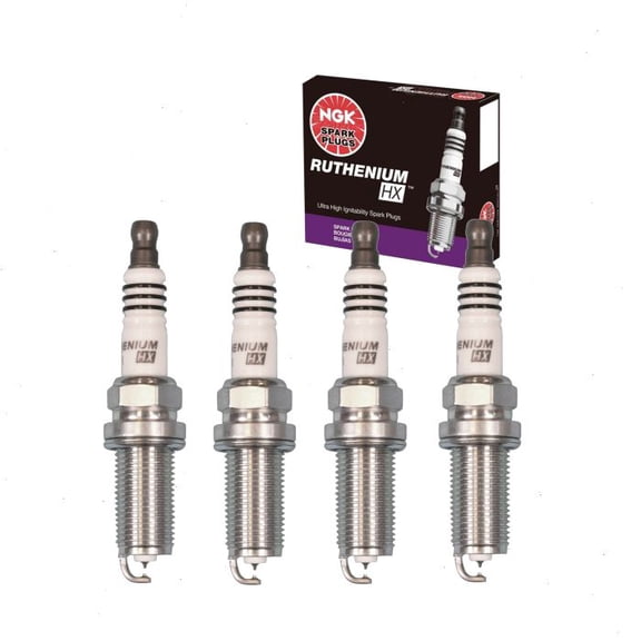 4 pc NGK Ruthenium HX Spark Plugs compatible with Kia Forte5 2.0L 2.4L L4 2012-2013
