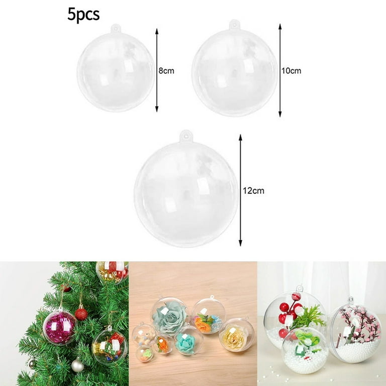 Clear Plastic Ornament Ball, Clear Ornaments For Crafts Fillable