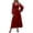 Wine, variant on Lnmiateer Women Wrap V Neck A-Line Maxi Dress Long Puff Lantern Sleeve Ruched Side Flowy Elegant Summer Vacation Dress