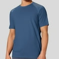 thumbnail image 4 of PIOMLL Men's T-Shirts Reflective Print Quick Silk Sports Wear Light Blue Fall Tops Trendy 4XL, 4 of 4