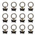 thumbnail image 1 of Paquete de 12 accesorios de perno único con riel en L negro con anillo redondo, 1 of 5