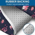 thumbnail image 4 of Pioneer Flower Floral Print Pattern Bathroom Rugs Sets 3 Piece,Toilet Cover Set,Absorbent Non Slip Bathroom Mats Sets with U-Shaped Contour Rug Toilet Rug Set, 4 of 5