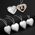 thumbnail image 2 of Huanledash Photo Necklace Romantic Love Photo Frames Memorial Locket Necklace Women Jewelry, 2 of 7