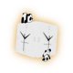 thumbnail image 3 of Reloj de pared Corne de doble cara, reloj de pared silencioso, versátil, silencioso, fácil de instalar, reloj interior y exterior para decoración de, 3 of 9