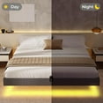 thumbnail image 4 of Kicode Full Size Metal Floating Platform Bed Frame with LED Lights Solid and stable Easy Assembly, 4 of 7