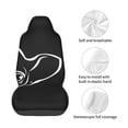 thumbnail image 4 of Wukai French Bulldog Full Set Car Seat Covers with Soft Padding Universal Auto Front Seats Protector and Cushion Mat, 4 of 5