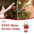 thumbnail image 2 of Vikakiooze 2023 Christmas Tree Ornaments Jingle Bell Hanging Pendant Xmas Home Party Decorations, 2 of 9