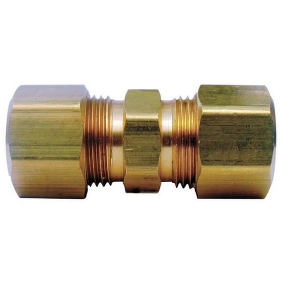 JMF Company 7/8 in. Compression X 7/8 in. D Compression Yellow Brass Union