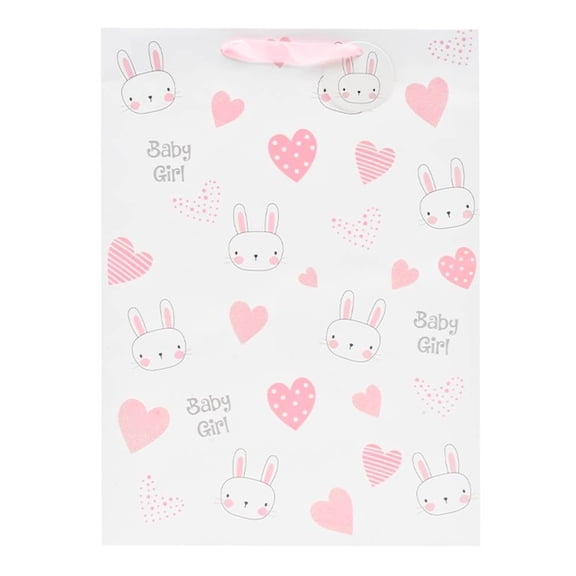 Bolsa para Regalo Prichos Baby Girl Conejos y Corazones