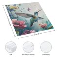 thumbnail image 3 of WYYP Hummingbird Flowers Vibrant Polyester Dinner Napkin for Dining Table Kitchen Daily Party Housewarming Farmhouse Decor Home Decor 2 PCS, 3 of 7