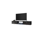 thumbnail image 3 of Liberty Modern 63" Floating Office Desk in Black Engineered Wood, 3 of 7