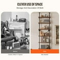 thumbnail image 6 of Choco Moon Industrial Pipe Shelf 6 Tier, 24x9.84in Wall-Mount, Kitchen/Bedroom Storage, Sturdy Metal Rack, Space-Saving Solution, 6 of 11