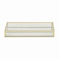 thumbnail image 3 of Veldra Gold Rectangular Fluted Glass Tray, 3 of 7