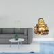 thumbnail image 2 of Vinilo decorativo de pared con hojas de , enredaderas colgantes, estatua de Buda para meditación, bodhisattva, resina, ideal para dormit, 2 of 8