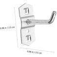 thumbnail image 3 of Queilt 10pcs Hole Board Hook Display Rack Hook Perforated Wall Hook Tool Pegboard Hook Metal Single Hook Display Shelf Hook Professional Peg Hook Iron Pegboard Hangers Peg Tool Hook, 3 of 4