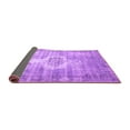 thumbnail image 2 of Ahgly Company Indoor Round Abstract Purple Contemporary Area Rugs, 8' Round, 2 of 4