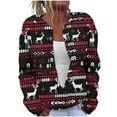 thumbnail image 3 of DDAPJ pyju Ugly Christmas Sweater for Women 2025 Funny Xmas Open Front Button Sweater Cardigans Comfy Winter Knitted Holiday Outfits Clearance Sales Prime Today Multicolor L, 3 of 6