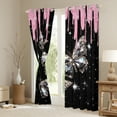 thumbnail image 3 of Castle Fairy Crystal Butterfly Black Out Curtains for Teens Girls Women,Bling Splash Glitter Curtains Pack Of 2 (42X63 Each),Dreamy Princess Bedroom Curtains,Ultra Soft Home Decor, 3 of 6