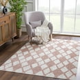 thumbnail image 2 of BoutiqueRugs Mansilingan Bohemian, Transitional Area Rug - Outdoor Safe - Dusty Pink, Off White, Cream - 5'3" x 7'3", 2 of 19
