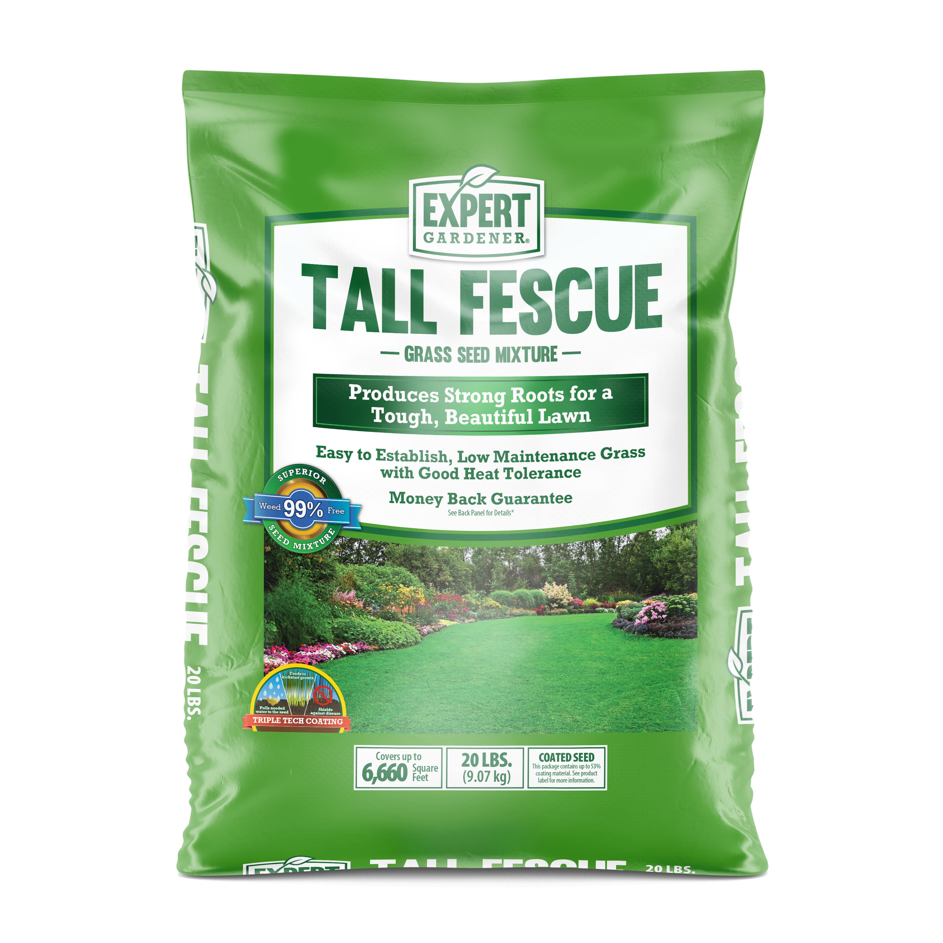 Expert Gardener Tall Fescue Grass Seed Mixture; 20 Pounds - Walmart.com