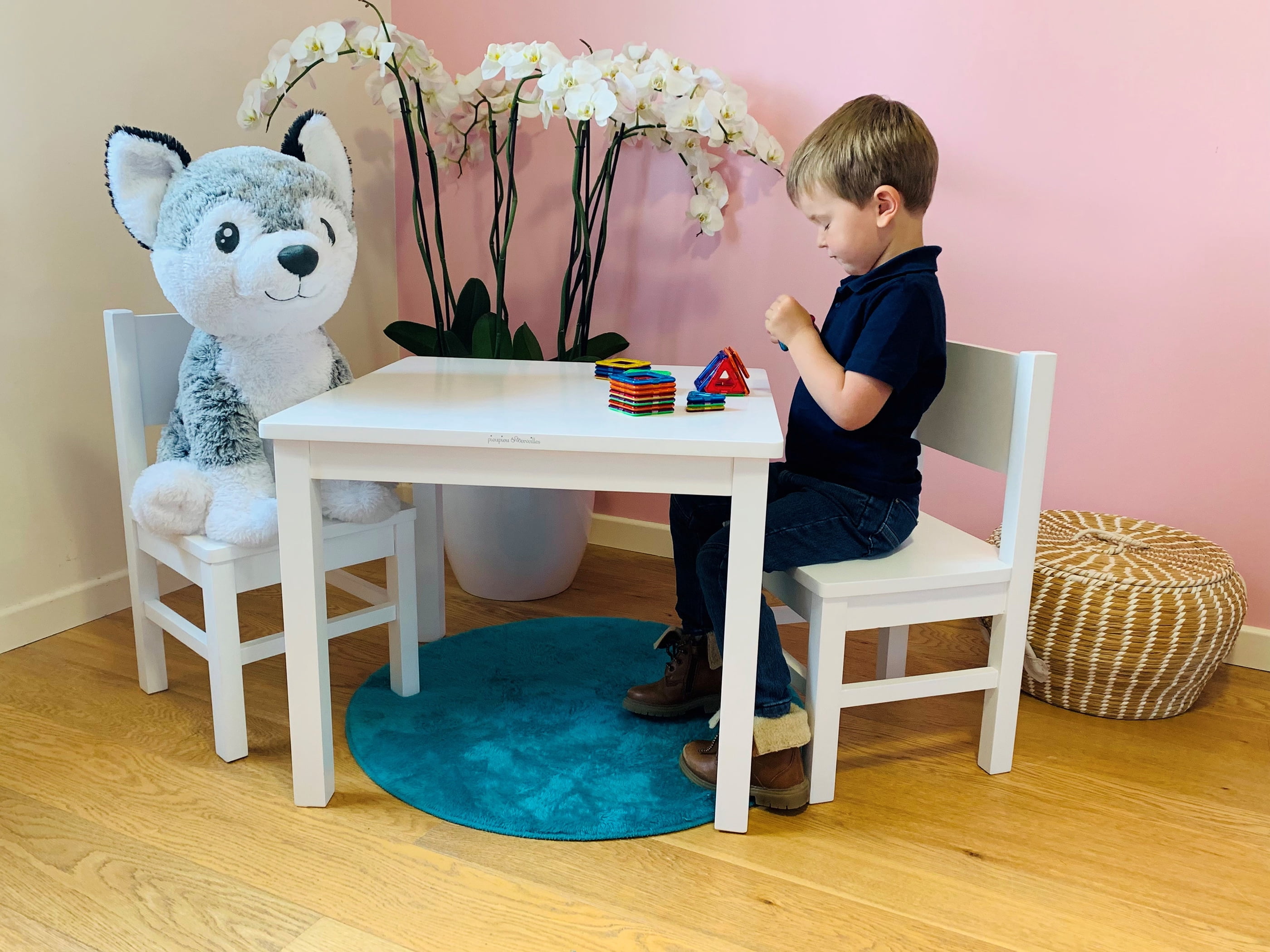 Pioupiou et Merveilles 24" Kodi - Adorable Husky Dog Plush Toy