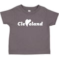 thumbnail image 3 of Inktastic Cleveland Heart Solid White Boys or Girls Toddler T-Shirt, 3 of 5