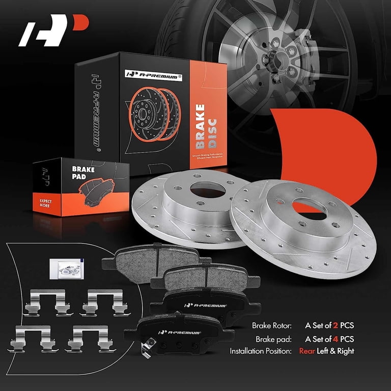 AutoShack Rear Brake Rotors Kit - Fits Chevy Malibu, Cobalt, HHR, Pontiac G6, G5, Saturn Ion, Aura