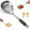 B1PC, variant on Heat Resistant Long Wooden Handle Stainless Steel Skimmer Slotted Ladle, Extra Thick Spider Strainer Spoon for Deep Frying, Boiling Food and Quick Oil Draining, Durable Kitchen Cooking Gadget