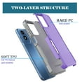 thumbnail image 4 of For Motorola Moto G Play 5G 2024 Case，Sturdy Durable Cover Cute Bumper Case for Moto G Play 5G 2024，Njjex Military Grade Protection Dual Layer Shockproof Heavy Duty Rugged Phone Case - Purple, 4 of 7