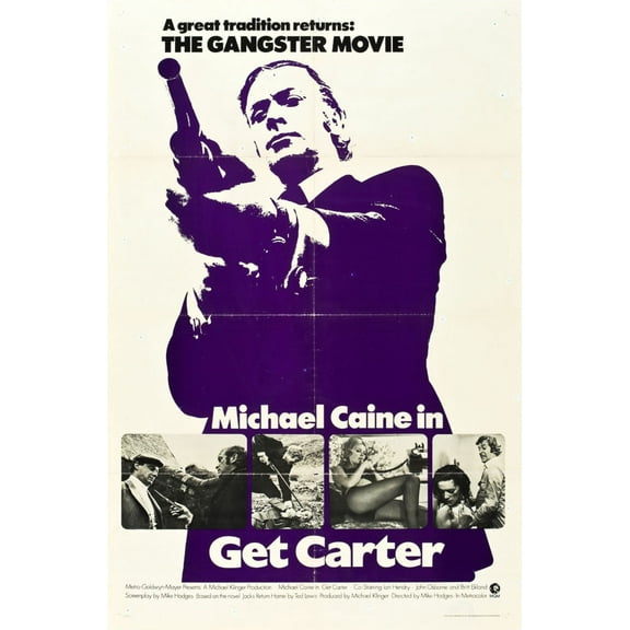 Get Carter Poster 12x16 Print on Metal Sign 12in x 16in #135036 Multi-Color Square Adults Z Posters