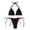 Black, variant on Glisme Black Bikini Sets For Women Two Piece Swimwear Top And High Waisted Bottoms Swimsuit For Beach Pool For Swimming Pool