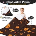 thumbnail image 3 of Orange Halloween Spooky Elements Toddler Nap Mats for Kids Preschool,60"x20" Sleeping Mat Bag or Kids,Toddler Sleeping Bag,Toddler Nap Mat or Daycare, 3 of 6