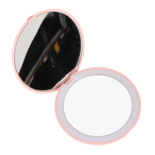 Espejo Compacto con Luz LED Espejo de Viaje con Aumento de 35 Pulgadas y 1X 10X Espejo de Maquillaje de 2 Caras para Bolso Bolsillo y Bolso