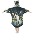thumbnail image 2 of BZSMCE Wearable Blanket Hoodie Fashion Cat in Flower Field Home Wear, 2 of 7