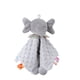 thumbnail image 1 of Manta de seguridad para bebé con animal de peluche, etiquetas de felpa supersuaves, juguete, manta para acurrucarse, juguete sensorial relajante, comodidad, gris, 1 of 5