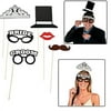 Bride & Groom Stick Props - Apparel Accessories - 6 Pieces