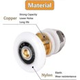 thumbnail image 3 of Shower Door Rollers 27mm Sliding Shower Doors Wheels Replacement For Shower Enclosure Shower Room Showe8pcs g20241695298, 3 of 4