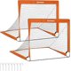 thumbnail image 1 of SONGMICS Porterías de fútbol plegables 2 piezas rápido montaje tamaño 120x80x60cm, 1 of 5